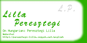 lilla peresztegi business card